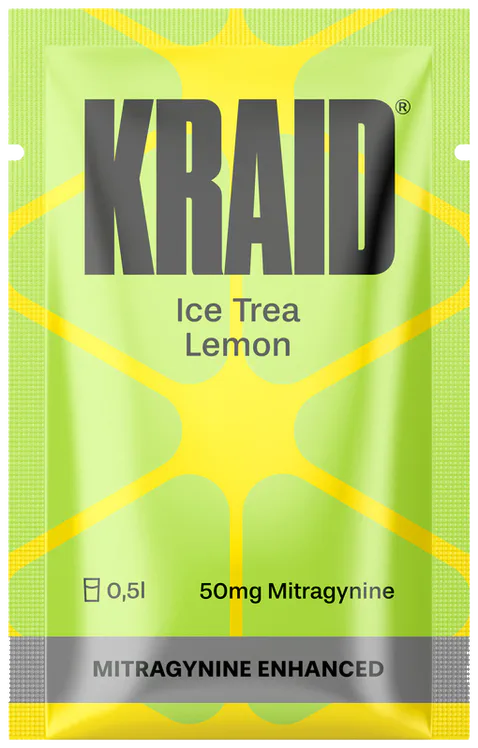 KRAID Ice Trea Lemon Sachet, Mitragynine Enhanced